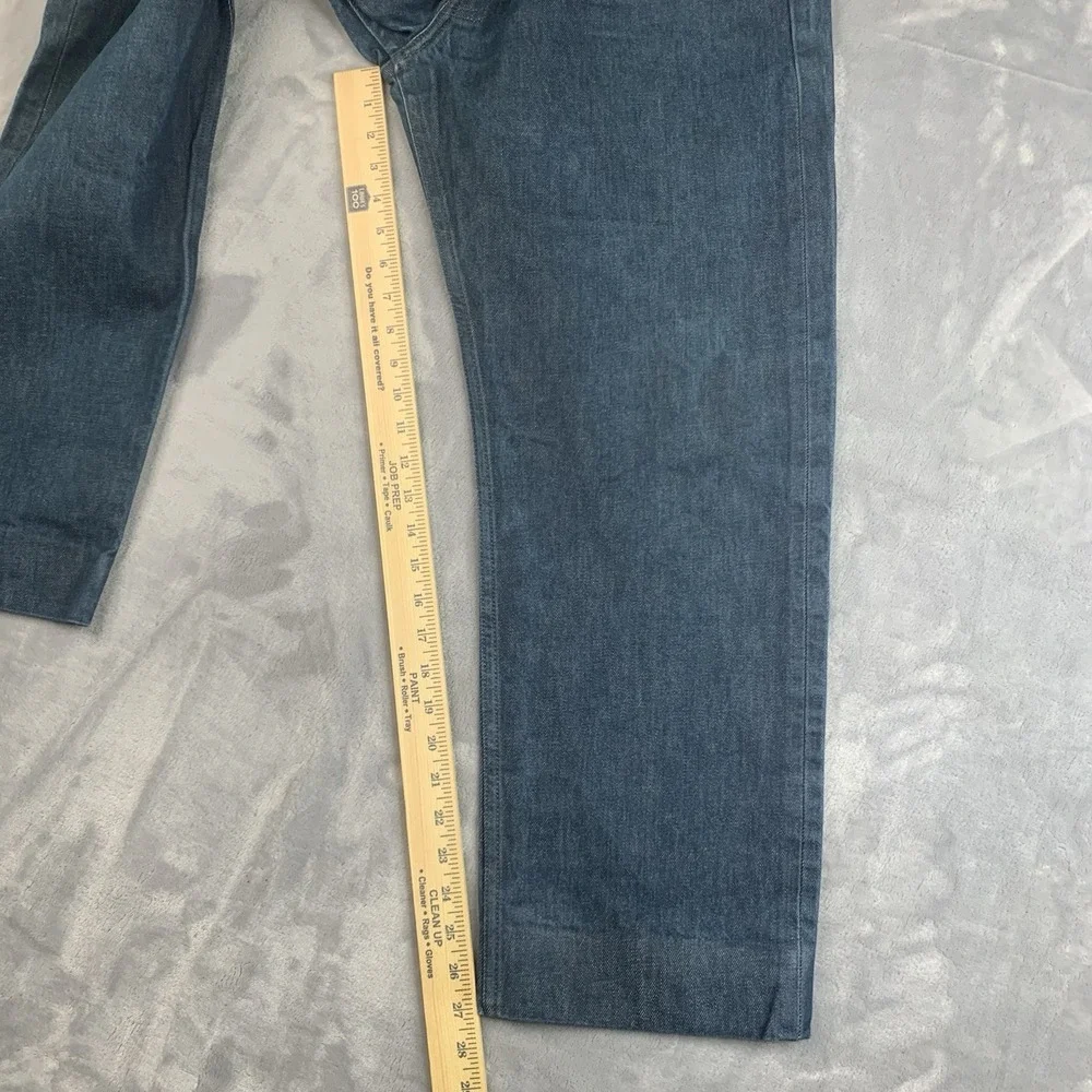 Levi's 501 Straight Fit Jeans W36 L32 Blue Hemmed‎ To Fit 27